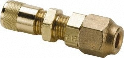 500 Max psi, 1/4 Tube OD, Bulkhead Union Access Valve