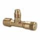 SAE Male Flare and Flare Female Run Swivel Tee Flare to Female Swivel Tee with Depressor Brass Parker AVTS4D-4-pk10 Refrigeration Access Valve 1/4 1/4 Pack of 10 Pack of 10 