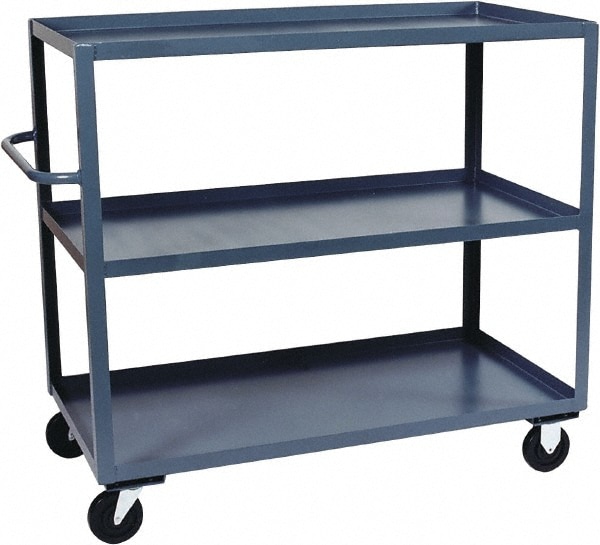 Jamco 48 Inch Shelves Cart Mscdirect Com Jamco 36 Inch Long X 24 Wide 48 High Steel Multi Level Cart 3 000 Lbs Capacity Sh