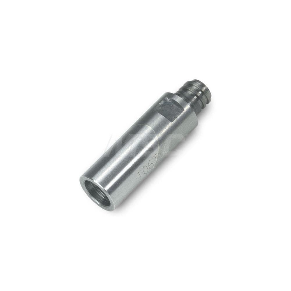 Milling Tip Insert Threaded Extensions; Series: T-T-S ; Thread Size Connection to Tip: T08 ; Thread Size Connection to Shank: T08 ; Extension Length (Decimal Inch): 1 ; Maximum Diameter (Decimal Inch): 0.453 ; UNSPSC Code: 23291600