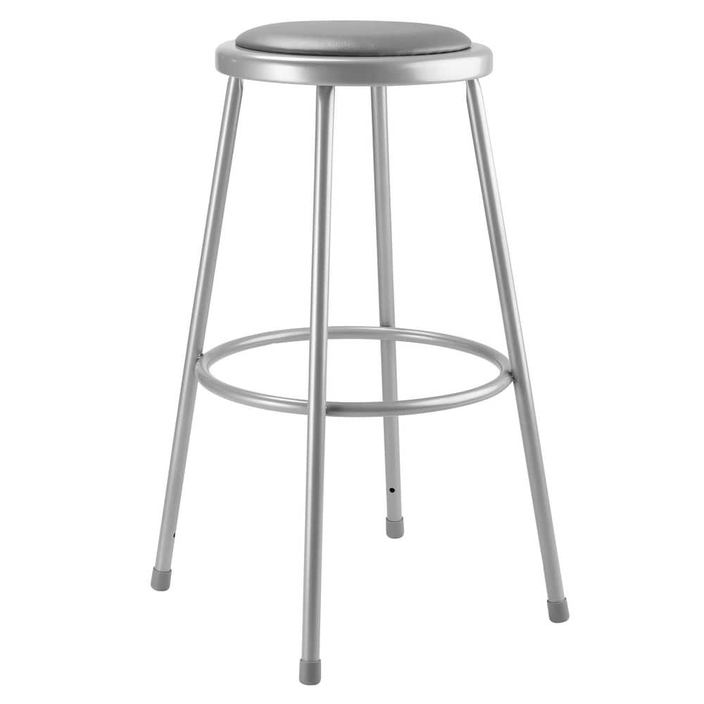 NATIONAL PUBLIC SEATING 6430 30 Inch High, Stationary Fixed Height Stool 
