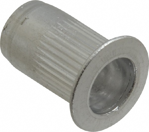 #10-24, 0.02 to 0.13" Grip, 19/64" Drill, Aluminum Standard Rivet Nut