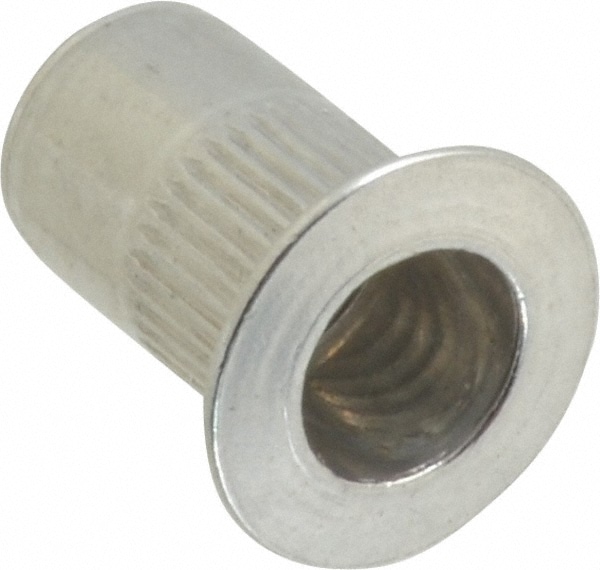 #8-32, 0.02 to 0.08" Grip, 17/64" Drill, Aluminum Standard Rivet Nut