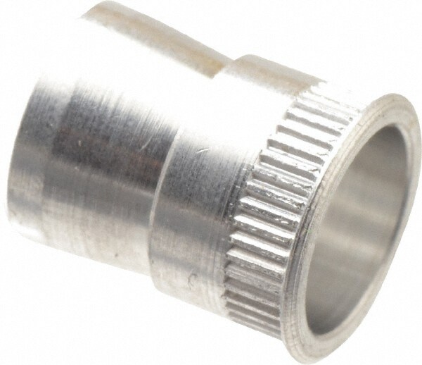 #10-24 UNC, Uncoated, Aluminum Knurled Rivet Nut Inserts
