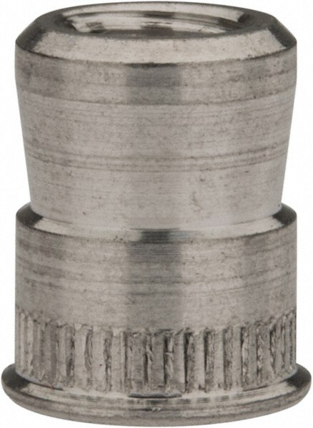 #10-32 UNC, Uncoated, Aluminum Knurled Rivet Nut Inserts