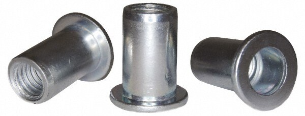 1/4-20, 0.14 to 0.2" Grip, Steel Standard Rivet Nut