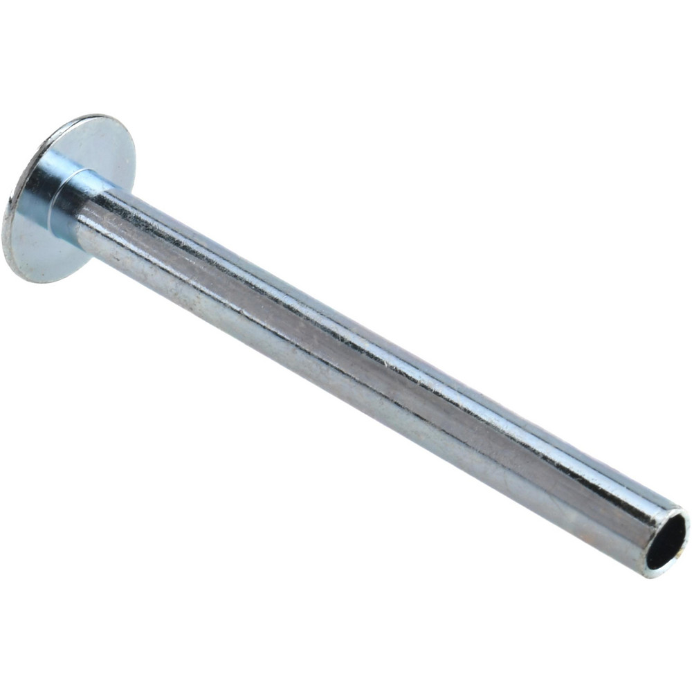 Flush on Both Sides Blind Rivet: Size 8-46, Dome Head, Steel Body, Steel Mandrel - 5/8" Head Dia, 2-5/8 to 2-7/8" Grip, 0.255 to 1/4" Body Dia