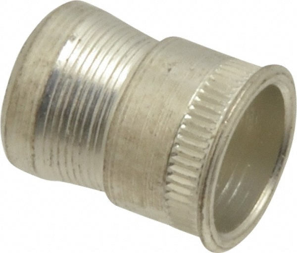 M5x0.80 Metric Coarse, Zinc-Plated, Steel Knurled Rivet Nut Inserts