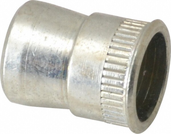 #10-24 UNC, Zinc-Plated, Steel Knurled Rivet Nut Inserts