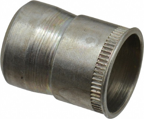 3/8-16 UNC, Zinc-Plated, Steel Knurled Rivet Nut Inserts