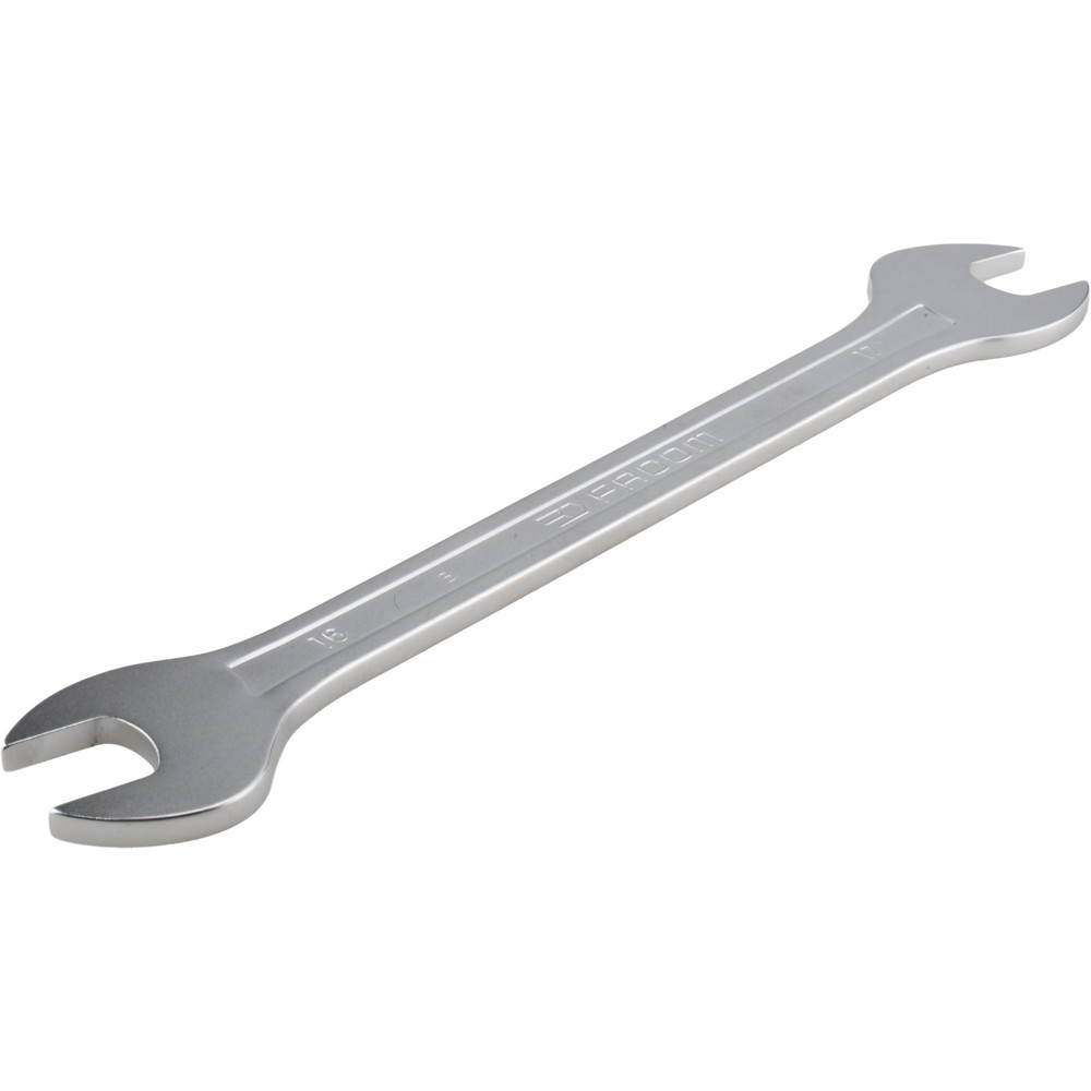 Extra Thin Open End Wrench: Double End Head, 16 mm x 17 mm, Double Ended