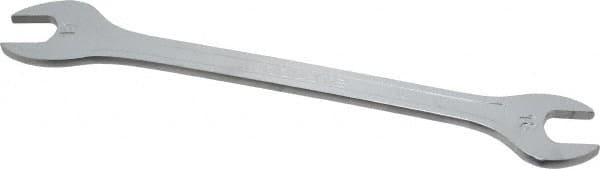 Extra Thin Open End Wrench: Double End Head, 18 mm x 19 mm, Double Ended