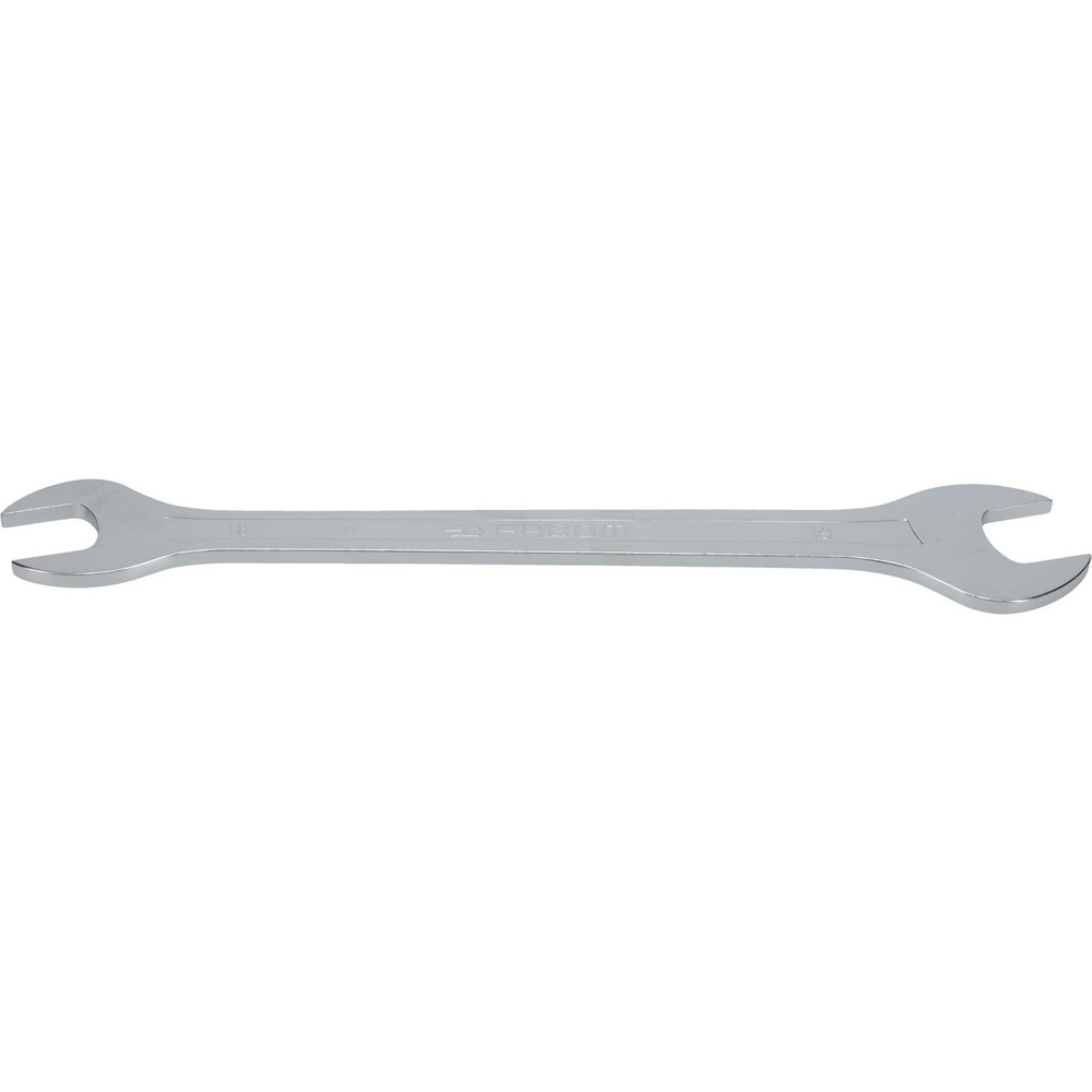 Extra Thin Open End Wrench: Double End Head, 18 mm x 19 mm, Double Ended