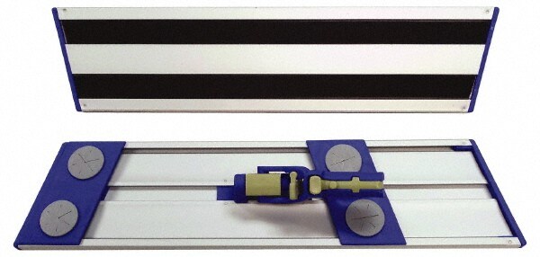 Dust Mop Frames; Frame Type: Dust Mop Frame ; Connection Type: Hook & Loop ; Frame Material: Aluminum ; Head Style: Lockable ; Overall Length: 18