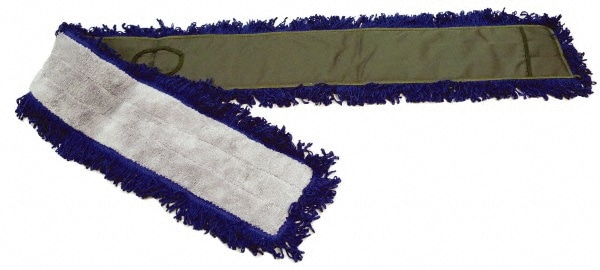 Dust Mop Pad: Microfiber, 7" OAW, 72" OAL