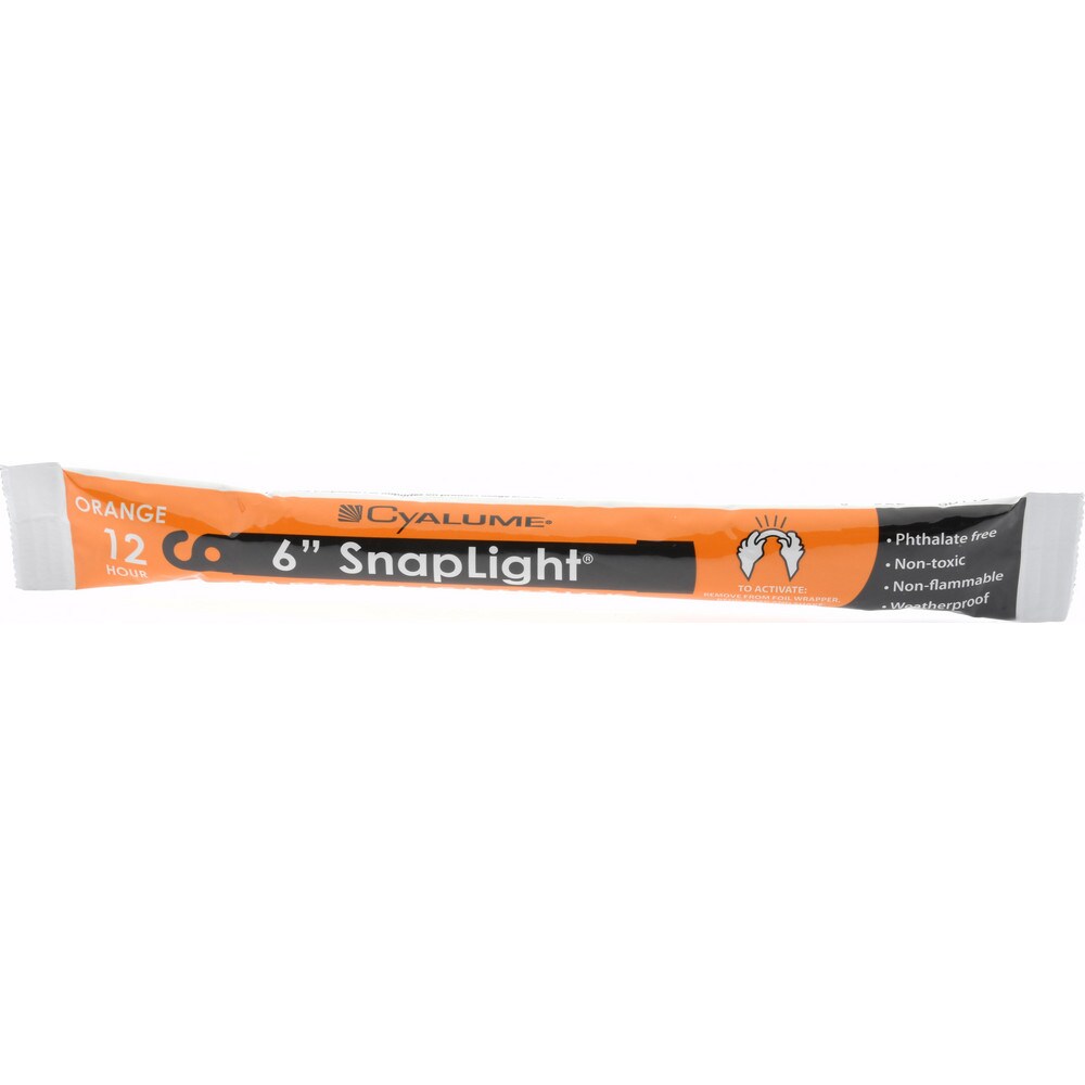 10 Qty 1 Pack 10 Piece Orange Chemical Lightstick