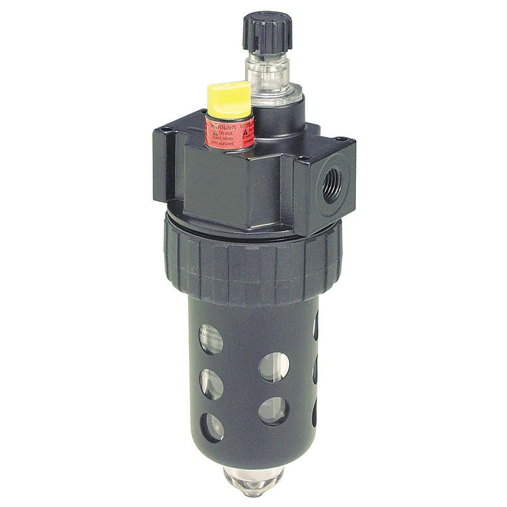 Intermediate Compressed Air Lubricator: 1/4" Port, NPT Ends, 40 CFM