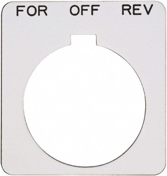 Schneider Electric - Square, Plastic Legend Plate - Forward-Off-Reverse ...