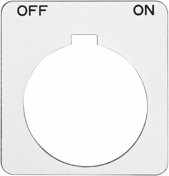 Schneider Electric - Square, Plastic Legend Plate - Off-On | MSC Direct