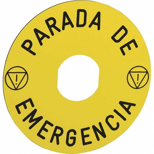 Round, Legend Plate - Parada De Emergencia