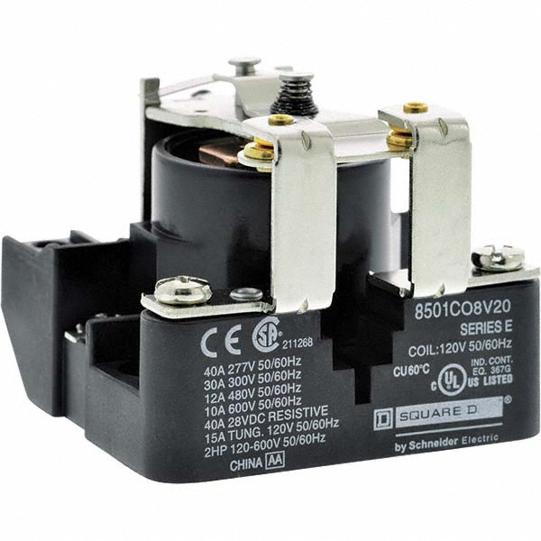 Square D 2 hp, 10 VA Power Rating, Electromechanical Screw Clamp