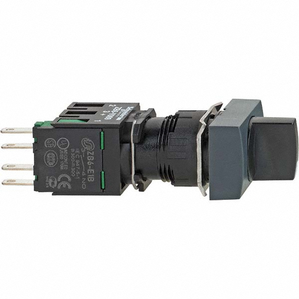 Schneider Electric Selector Switch with Contact Blocks 2 Positions