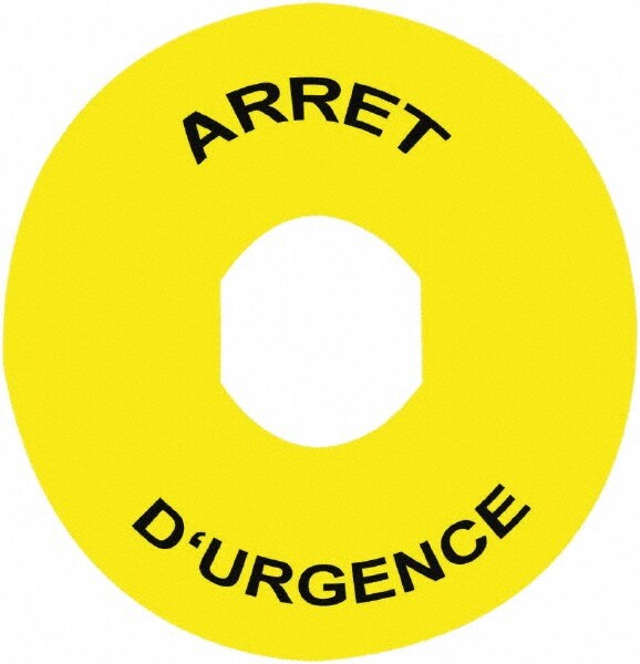 Round, Legend Plate - Arret D'Urgence