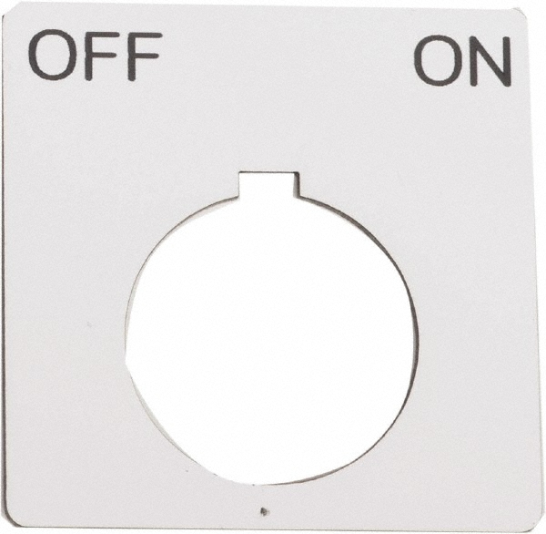 Schneider Electric - Square, Plastic Legend Plate - Off-On | MSC Direct