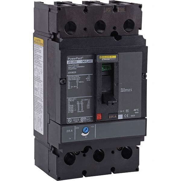 Square D 250 Amp, 600 VAC, 3 Pole, Unit Mount Molded Case Circuit Breaker MSC Direct