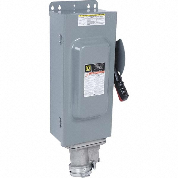 Square D - Safety Switch: NEMA 12 & 3R, 100 Amp, 600VAC, Fused