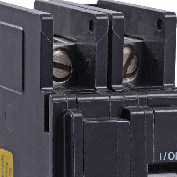 Square D 25 Amp, 240 VAC, 2 Pole, DIN Rail Mounted, Flush Mount