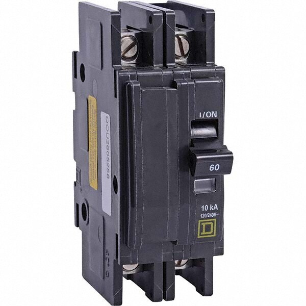 Square D - 60 Amp, 120 240 Vac, 2 Pole, Din Rail Mounted, Flush Mount 