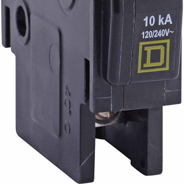 Square D - 20 Amp, 120/240 VAC, 1 Pole, DIN Rail Mounted, Flush Mount