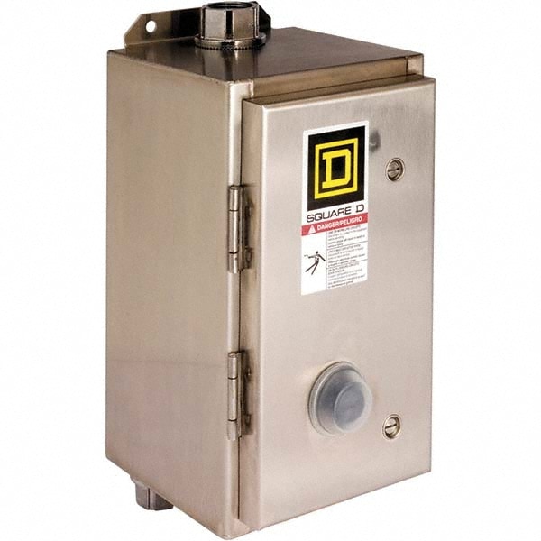 Square D 8502SBW12V06 3 Pole, 440 Coil VAC at 50 Hz and 480 Coil VAC at 60 Hz, 18 Amp NEMA Contactor Image