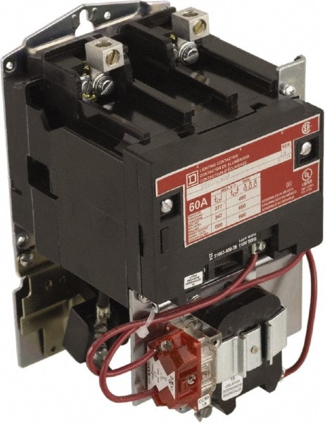 No Enclosure, 2 Pole, Mechanically Held Lighting Contactor