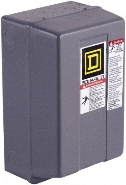 Square D 8502SCG2V03S 3 Pole, 220 Coil VAC at 50 Hz, 240 Coil VAC at 60 Hz, 27 Amp NEMA Contactor Image