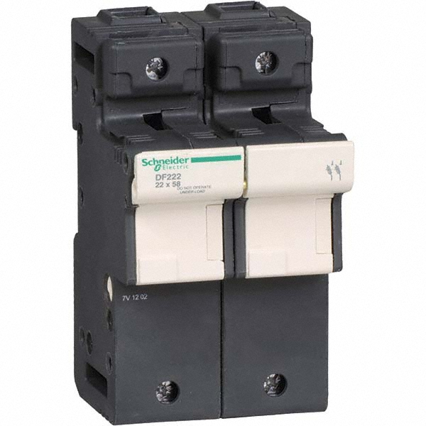 Schneider Electric 2 Pole, 600 Volt, 125 Amp, DIN Rail Mount Fuse
