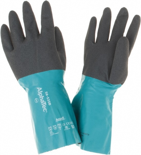 Ansell - Chemical Resistant Gloves: AlphaTEC™ 58-535B, Nitrile-Coated ...