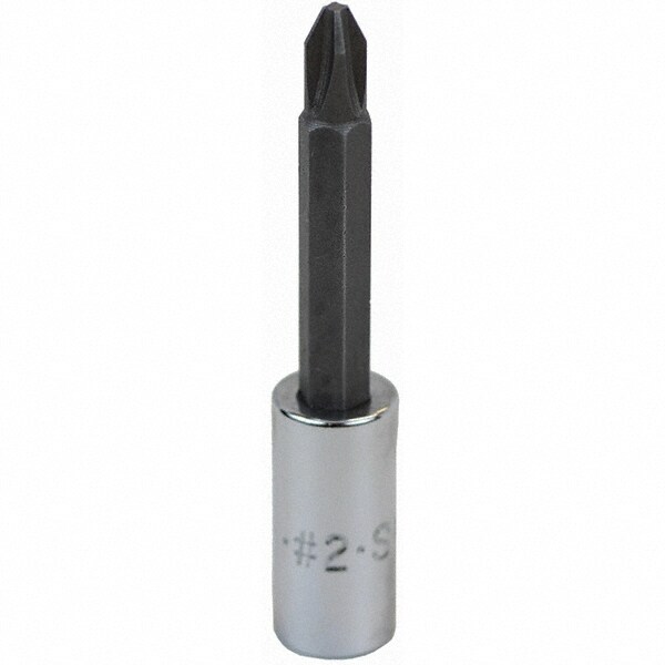 1/4" Drive, Number 2 Point Phillips Screwdriver Socket