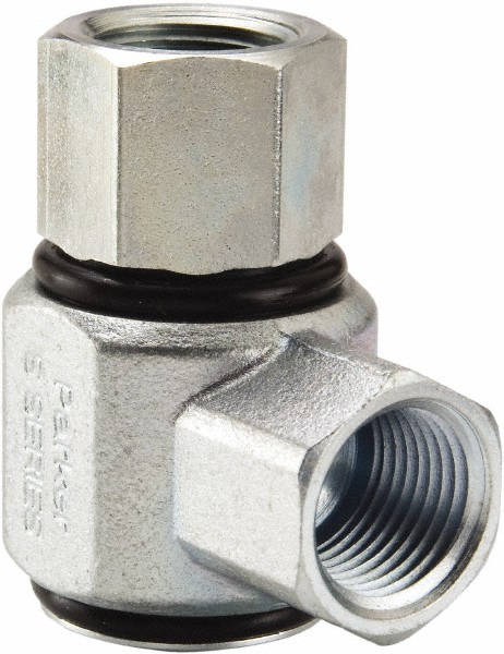 Hydraulic Hose Swivel Fitting: 1/2", 1/2-14, 3,000 psi