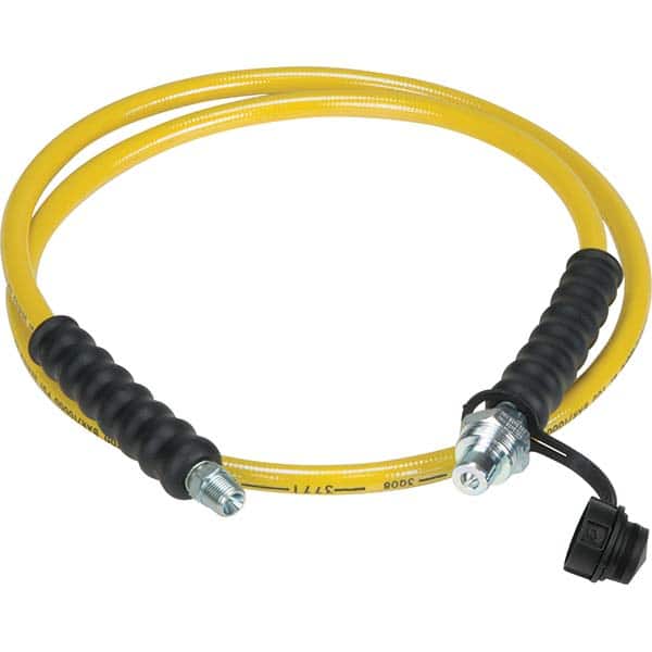 Enerpac HC7220 Hydraulic Pump Hose: 1/4" ID, 20 OAL, Steel Wire Braid over Thermoplastic, 10,000 Max psi 