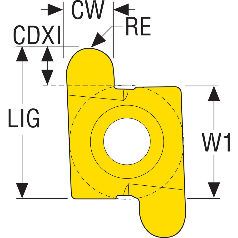 Seco Grooving Insert 10ER1010R CP500, Solid Carbide MSC Industrial