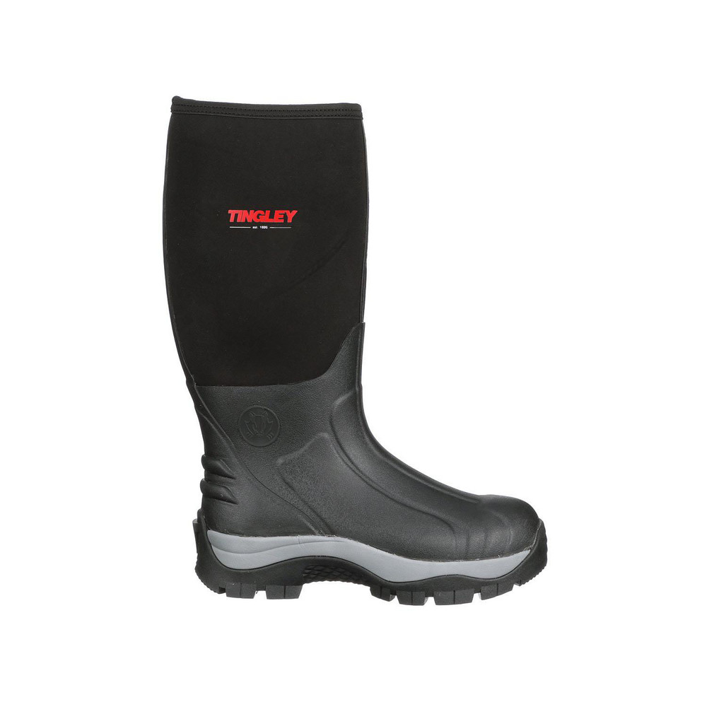 Tingley Work Boot Size 12, 16" High, Neoprene & Rubber, Plain Toe