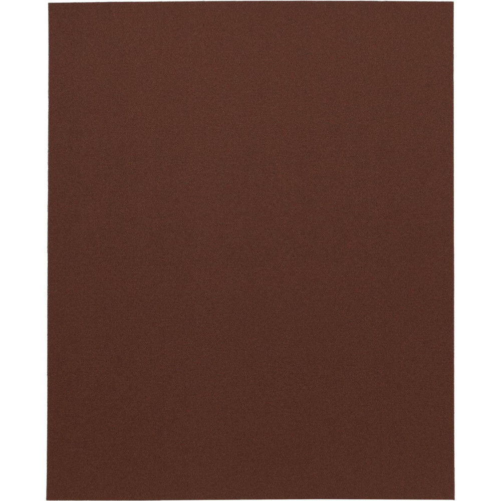 Sanding Sheets: 9" Wide x 11" OAL, 280 Grit, Aluminum Oxide - Extra Fine Grade, J-Weighted Cloth Backing, Brown, Series K225