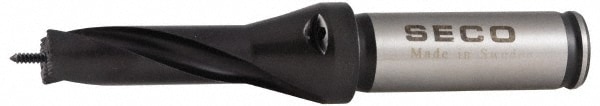 Seco 2445833 Replaceable Tip Drill: 18 to 18.99 mm Drill Dia, Weldon Flat Shank 