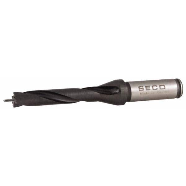 Seco 2445840 Replaceable Tip Drill: 16 to 16.99 mm Drill Dia, Weldon Flat Shank 