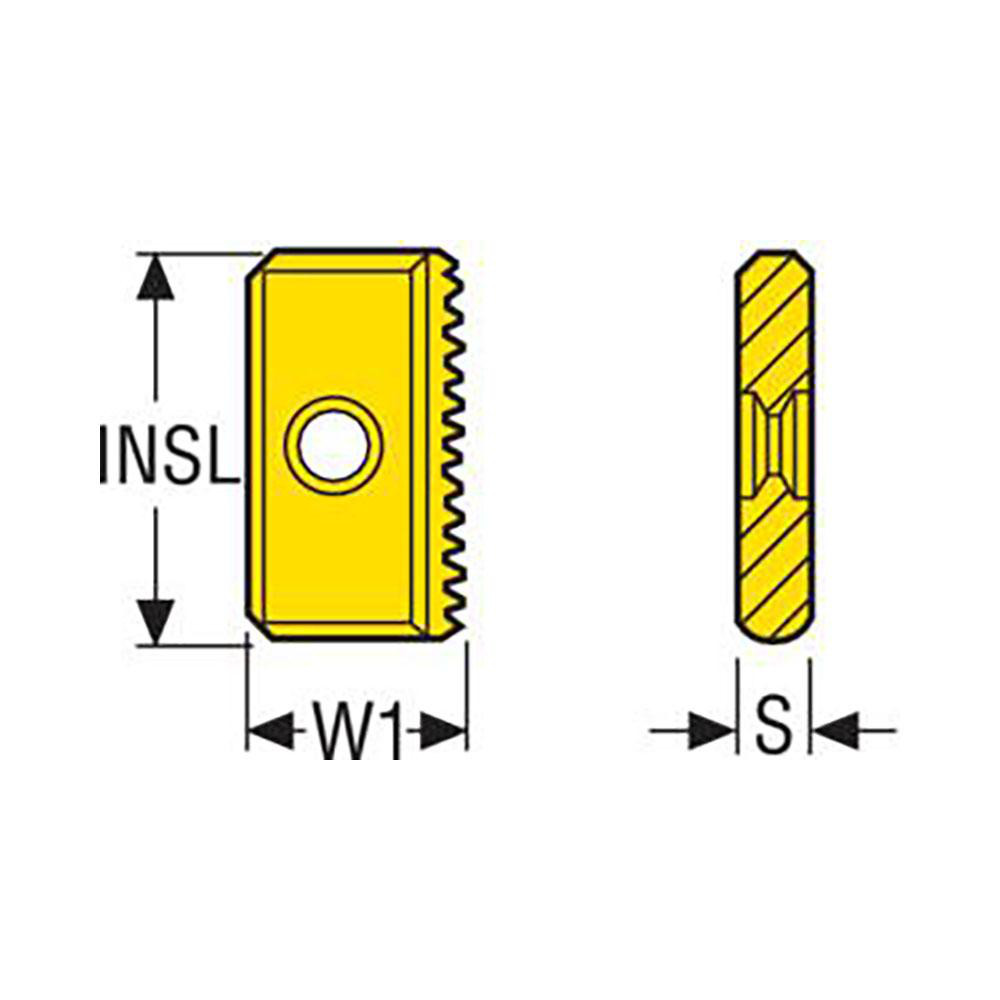Seco - 25XM 11.5NPT CP500 Carbide Thread Mill Insert | MSC Direct