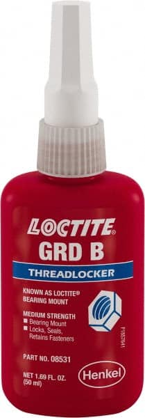 Threadlocker: Yellow, Liquid, 50 mL, Bottle