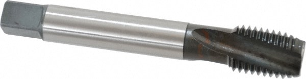 Emuge CU456001.5018 Spiral Flute Tap: #1-8, UNC, 3 Flute, Modified Bottoming, 2BX Class of Fit, Cobalt, Oxide Finish Image