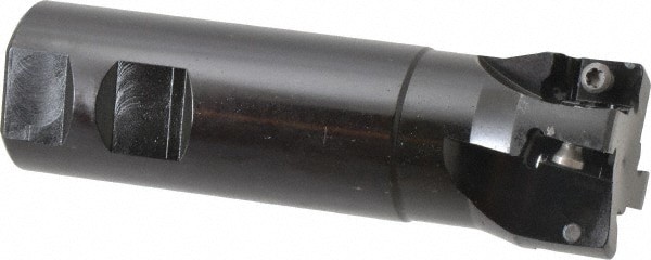 Seco 72211 1-1/2" Cut Diam, 0.59" Max Depth, 1-1/4" Shank Diam, Weldon Shank, 4.53" OAL, Indexable Square-Shoulder End Mill Image